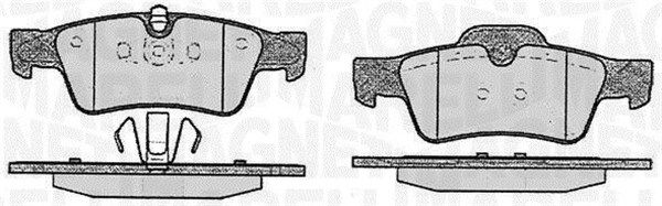 MAGNETI MARELLI Комплект тормозных колодок, дисковый тормоз 363916060640